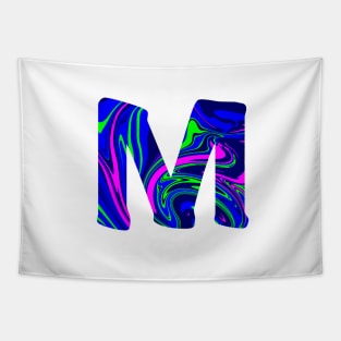 Marbled M Tapestry