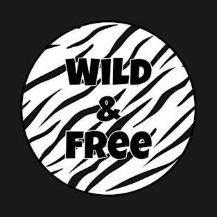 Black and white Animal Print Pattern - White Tiger Stripes - Wild and Free T-Shirt