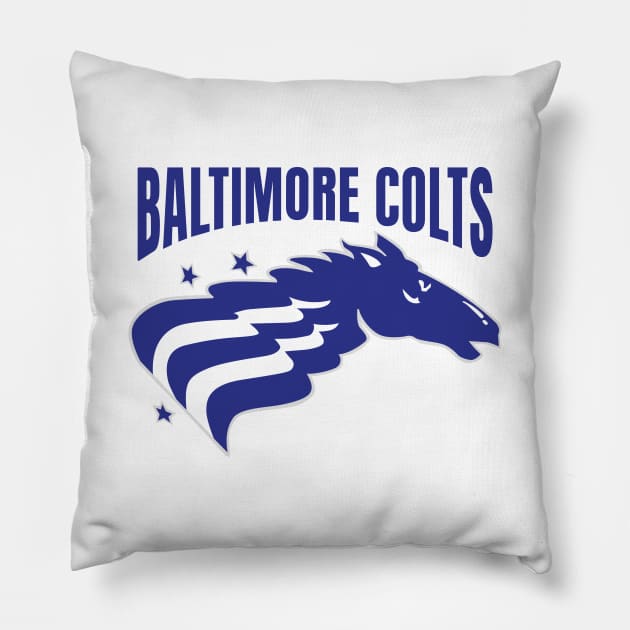 Retro Baltimore Colts Pillow by LocalZonly