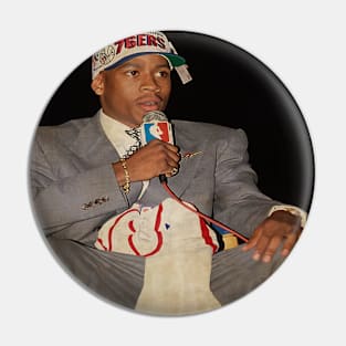 Young Allen Iverson Vintage Pin