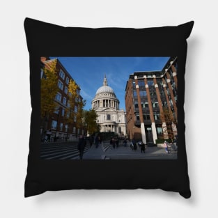 St Paul’s Cathedral and people from different walks of life Pillow