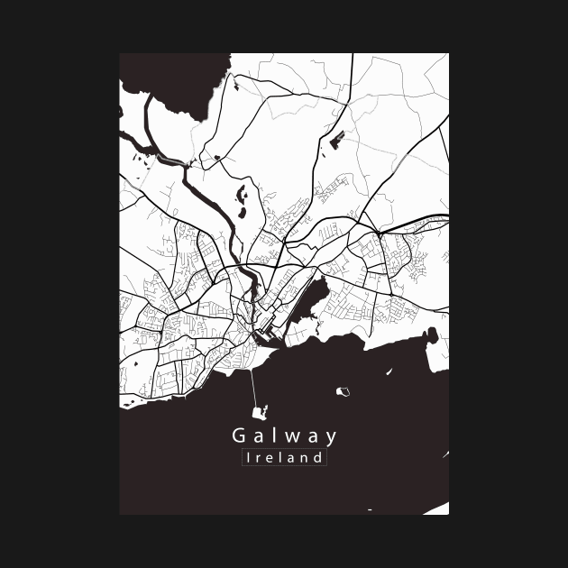 Galway Ireland City Map by Robin-Niemczyk