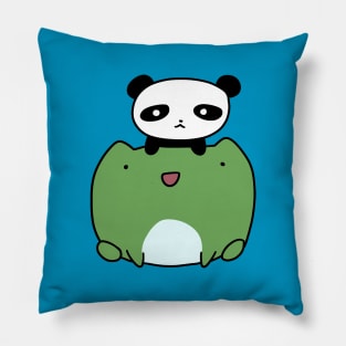 Lil Panda and Frog Pillow