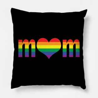 Pride Mom Heart Pillow