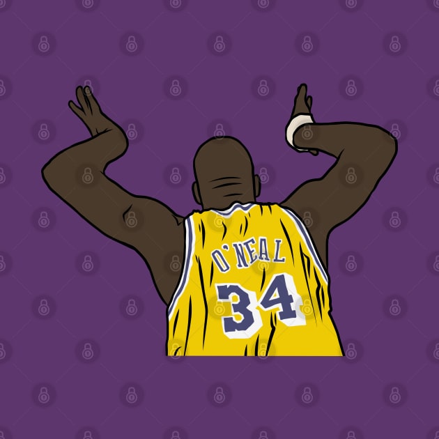 Shaq Celebration by rattraptees