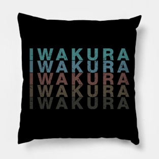 Vintage Proud Name Iwakura Personalized Birthday Retro Pillow