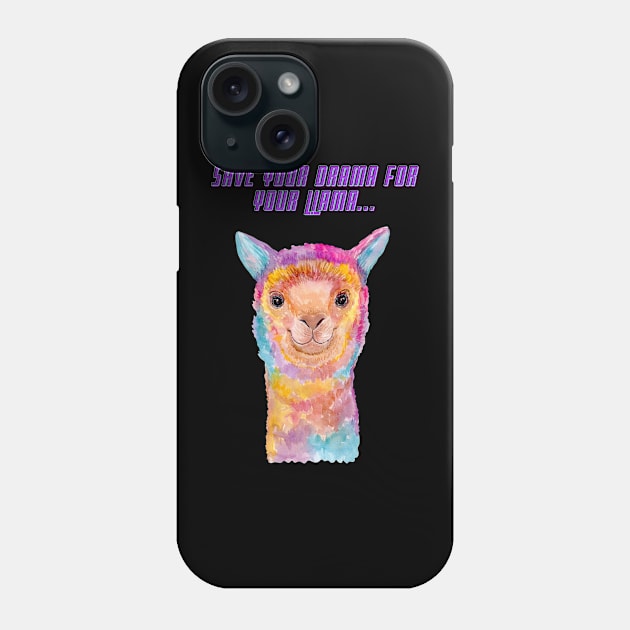 Drama Llama Phone Case by BSCustoms