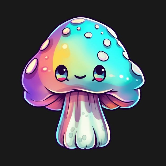 Cute Psychedelic Mushroom by HMMR-design