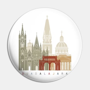 Guadalajara MX skyline poster Pin