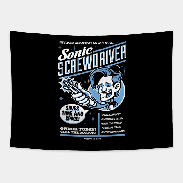 sonic screwdriver Tapestry by harebrained