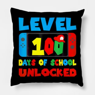 Level 100 Days Of School Unlocked Boys 100th Day Of School Pillow