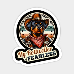 Cowboy Rottweiler Magnet