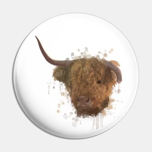 Highland Cow Pin