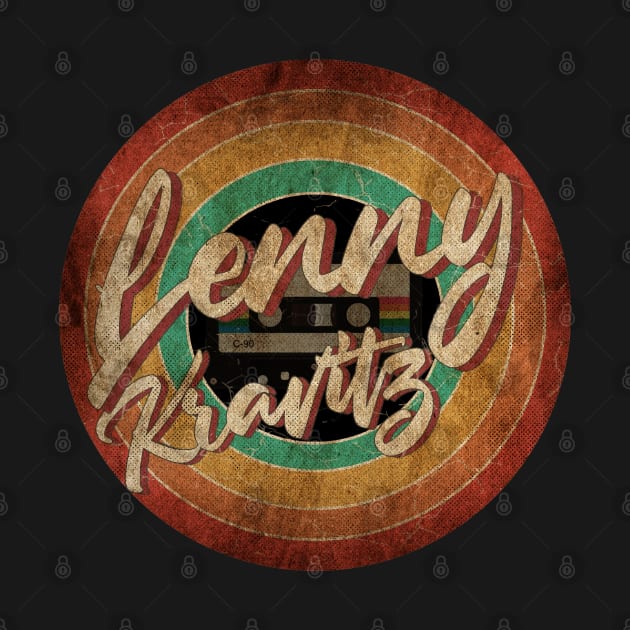 Lenny Kravitz Vintage Circle Art by antongg