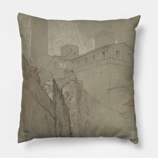 Orvieto by Elihu Vedder Pillow