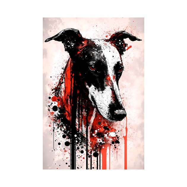 Greyhound Dog Portrait by TortillaChief