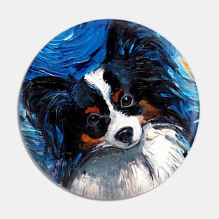 Papillon Night (Portrait) Pin