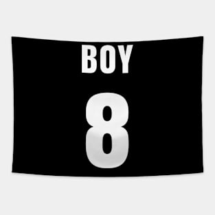 BOY NUMBER 8 FRONT-PRINT Tapestry