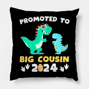 Promoted To Big Cousin 2024 Dinosaur T-Rex Pregnancy Pillow