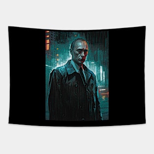 Putin Cyberpunk Art Tapestry