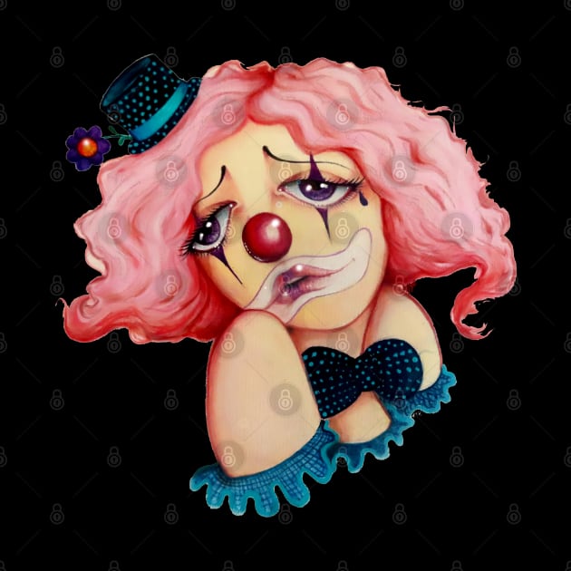 sad clown by theprivategallery