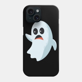 funny cute sad ghost - Halloween costume Phone Case