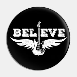 Believe Guitar Wings S-Style Electric Guitar Pin