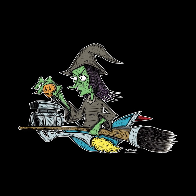 "Blown Broomstick" by PheckArt