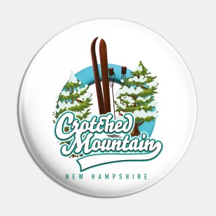 Crotched mountain Ski logo Pin