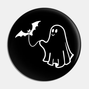 Ghost Walking Bat Pin