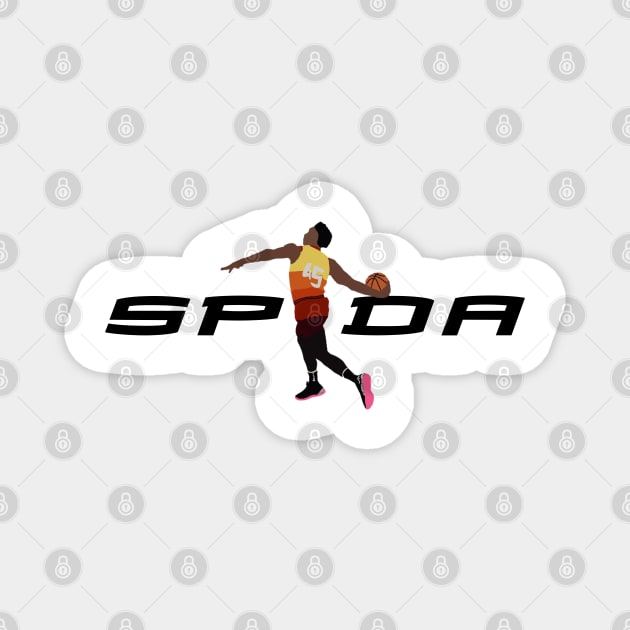 Donovan Mitchell - Spida (Black) Magnet by SportCulture