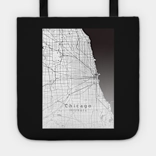 Chicago Illinois City Map Tote