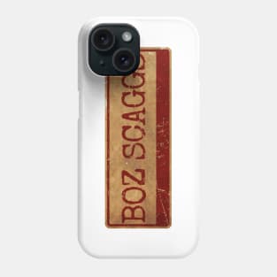 boz scaggs  - siple text gold  retro, vintage Phone Case