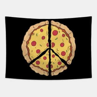 Peace Of Pizza Italian Food Lover Design Tapestry