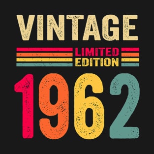 Vintage 1962 Limited Edition Birthday T-Shirt