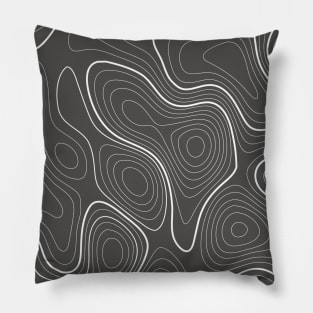 topoghraphic lignes pattern Pillow