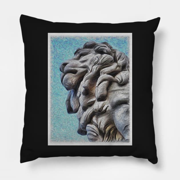 The South Bank Lion Pillow by MolinArte