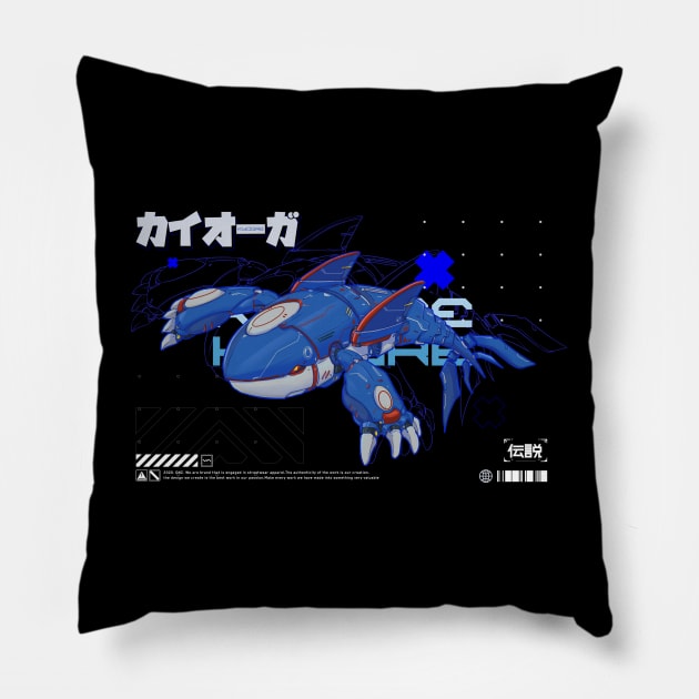 mecha whale Pillow by Dnz