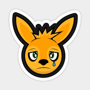 Sad Kangaroo Knockout Magnet