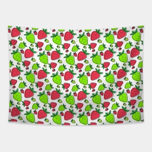 Bright Strawberry Pattern Tapestry