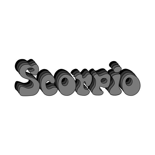 Monochrome Scorpio by Scarlett Blue