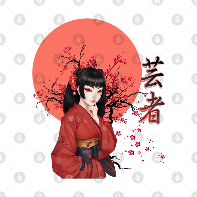 Geisha | Beautiful Sakura Girl | Oriental Vibes by VISUALUV