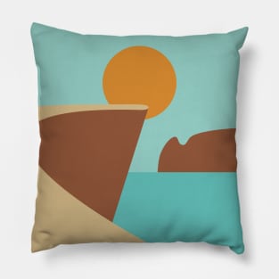 Sun is shining on a sea  2 Pillow