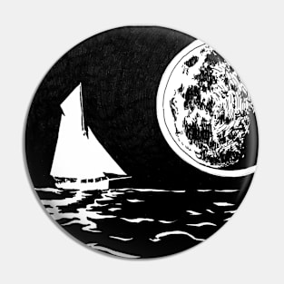 The Ship and the Moon Pin