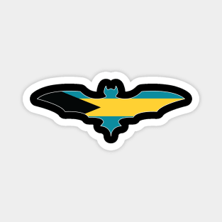 Bahamian Bat Flag Magnet