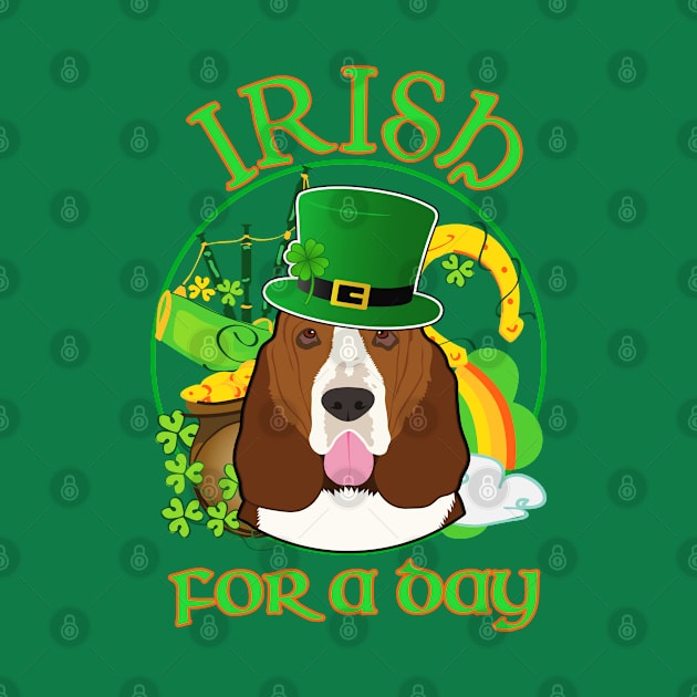 IRISH FOR A DAY BASSET HOUND by minhhai126