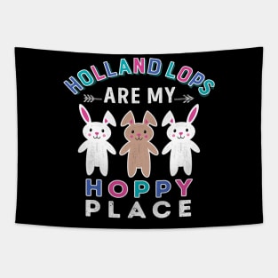 Holland Lops Bunny Shirt Rabbit Gift Animal Rescue Bunny Mom Tapestry