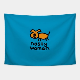 Small Dog Nasty Woman Tapestry