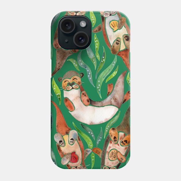 Otters Phone Case by CatCoq