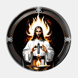 Jesus Christ is the living flame of my life Pin